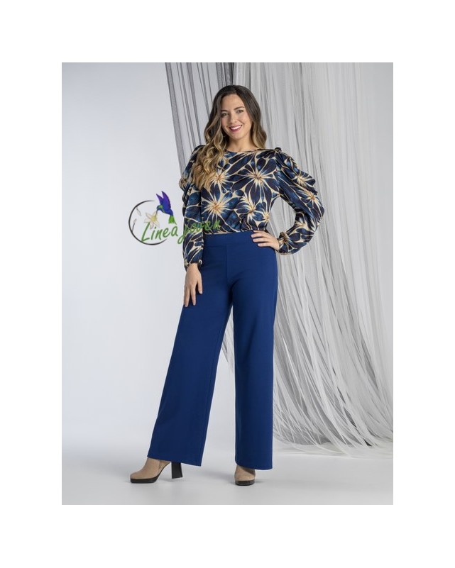 Conjunto Blusa y Pantalón azul